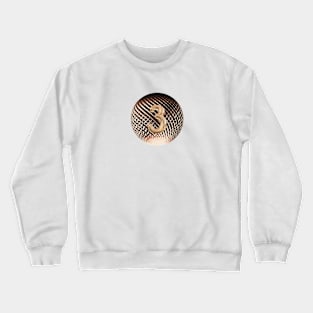 Number 3 - bronze Crewneck Sweatshirt